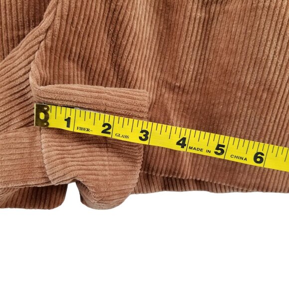 Day + Moon Poppy Corduroy Romper Womens Brown Long Sleeve Collared Size M - Picture 9 of 16